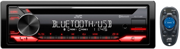 Автомагнитола JVC KD-T712BT 1DIN 4x50Вт