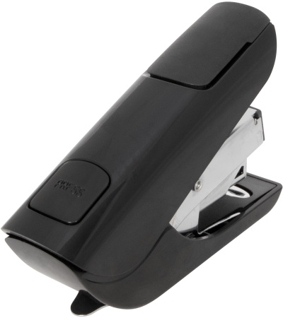 Степлер Kw-Trio 0556B-BLK Mini Air touch 24/6 26/6 (20листов) черный 50скоб пластик коробка