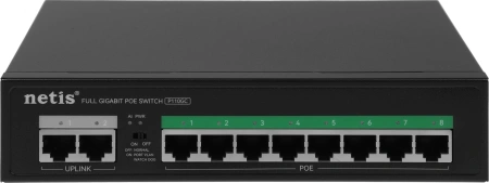 Коммутатор Netis P110GC 10G 8PoE+ 100W неуправляемый
