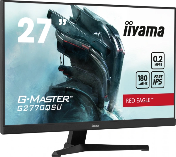 Монитор Iiyama 27" G-Master GB2770QSU-B6 черный IPS LED 0.2ms 16:9 HDMI M/M матовая HAS Piv 400cd 178гр/178гр 2560x1440 180Hz FreeSync DP 2K USB 5.7кг