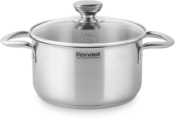 Кастрюля Rondell Merkur RDS-1224 5.1л. d=24см (с крышкой) стальной