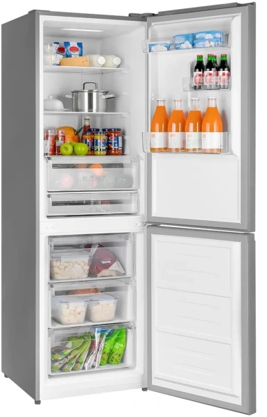 Холодильник Weissgauff WRK 185 Total NoFrost Inverter Inox 2-хкамерн. нержавеющая сталь инвертер