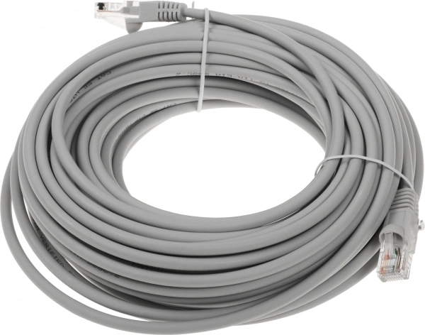 Патч-корд Buro UTP-5E-20M-G-LSZH UTP cat.5E 20м серый RJ-45 (m)-RJ-45 (m)