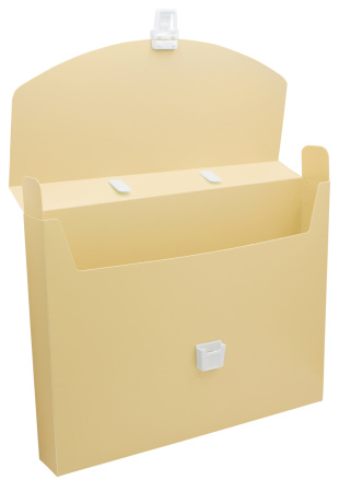 Портфель Бюрократ Pastel PASTPP01YEL 1 отдел. A4 пластик 0.7мм желтый