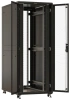 Шкаф серверный Hyperline TTBR-4282-DD-RAL9004 напольный 42U 800x1200мм пер.дв.перфор.2ств. 4 бок.пан. задн.дв.перфор.2-хст. 1000кг черный 1110мм 2055мм IP20 сталь