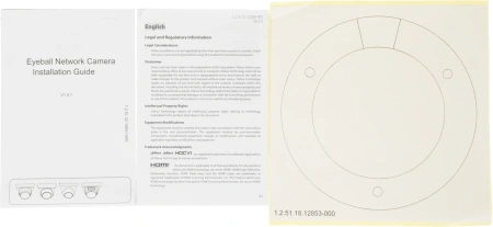 Камера видеонаблюдения IP Dahua DH-IPC-HDW1239T1P-LED-0360B-S6 3.6-3.6мм цв. корп.:белый
