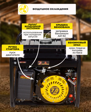 Генератор Huter DY6500LXA 5.5кВт