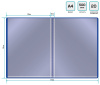 Папка с 20 прозр.вклад. Buro -ECB20BLUE A4 пластик 0.5мм синий