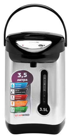 Термопот Starwind STP2830 3.5л. 750Вт серебристый/черный