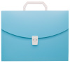 Портфель Бюрократ Pastel PASTPP01BLUE 1 отдел. A4 пластик 0.7мм голубой