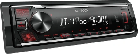 Автомагнитола Kenwood KMM-BT205 1DIN 4x50Вт v3.0 USB 2.0 AUX DSP 1 RDS
