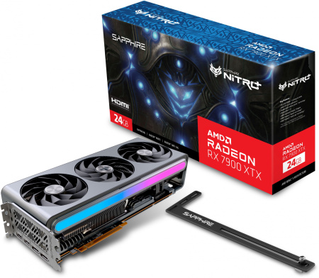 Видеокарта Sapphire PCI-E 4.0 11322-01-40G NITRO+ RX 7900 XTX GAMING OC VAPOR-X AMD RX7900XTX 24Gb 3