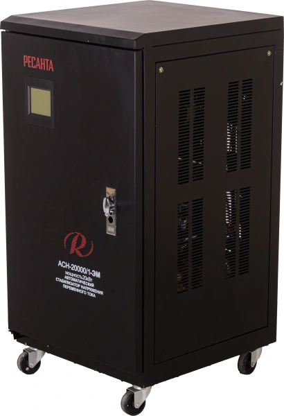 Стабилизатор напряжения Ресанта АСН-20000/1-ЭМ однофазный черный (63/3/2)