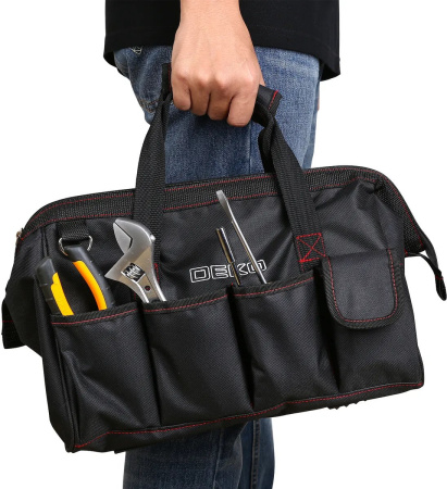 Сумка для инстр. Deko L 1отд. 9карм. черный (065-0802)