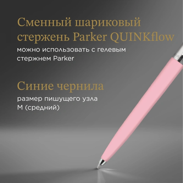 Ручка шариков. Parker Jotter Originals Baby pink 706C (2123469) M син. черн. блистер