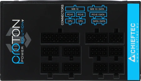 Блок питания Chieftec ATX 850W Proton BDF-850C 80+ bronze (24+4+4pin) APFC 140mm fan 9xSATA Cab Manag RTL