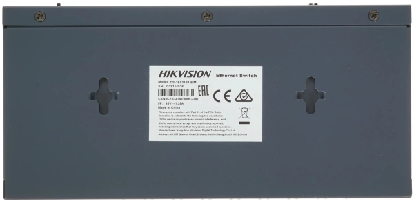 Коммутатор Hikvision DS-3E0310P-E/M 8x100Mb 1G 8PoE+ 60W неуправляемый