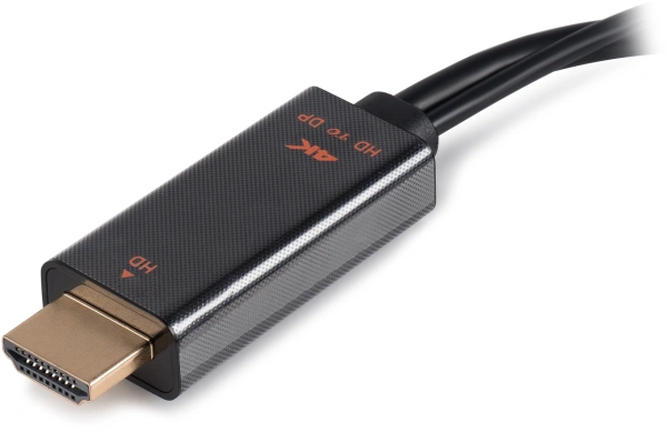 Переходник Buro HDMI (m)/DisplayPort (f) белый (BU-HDMI(M)-DP(F))