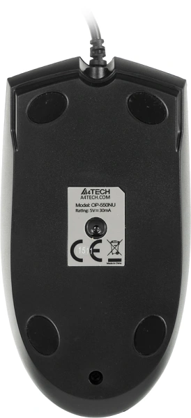 Мышь A4Tech V-Track Padless OP-550NU черный оптическая (1000dpi) USB (3but)