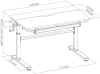Стол детский Cactus CS-KD01-LGY столешница МДФ светло-серый 100x80x60см