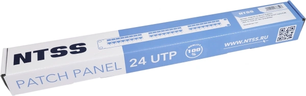 Патч-панель NTSS (NTSS-PP-1U-24-UTP-RJ45-6-D) 19" 1U 24xRJ45 кат.6 UTP
