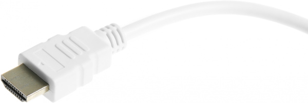 Переходник аудио-видео Premier 5-983 HDMI (m)/VGA (f)/Jack 3.5 (f) 0.15м. белый