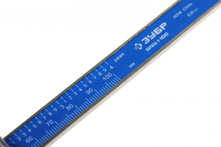 Штангенциркуль электронный Зубр 34463-100 синий пластиковый футляр