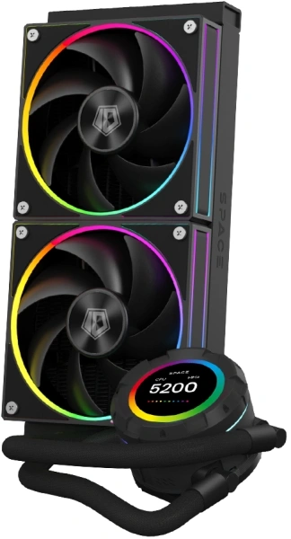 Система водяного охлаждения ID-Cooling SL240 Wh Soc-AM5/AM4/1151/1200/2066/1700 4-pin 14-30dB Al+Cu