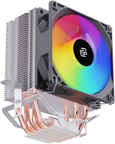 Устройство охлаждения(кулер) Оклик OG-CPC130FRGB-1 RGB Soc-AM4/1151/1200 черный 3-pin 18-23dB Al+Cu 130W 453gr Ret