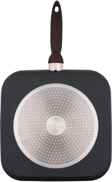 Сковорода-гриль Rondell Tierno RDA-1579 квадратная 28см покрытие: Xylan Plus ручка несъемная (без крышки) черный