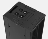 Шкаф серверный Hyperline (TTBR-4262-DD-RAL9004) напольный 42U 600x1200мм пер.дв.перфор.2ств. задн.дв