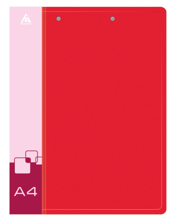 Папка метал.зажим/метал.зажим Бюрократ -PZ07C+C A4 пластик 0.7мм кор.20мм торц.карм с бум. встав ассорти