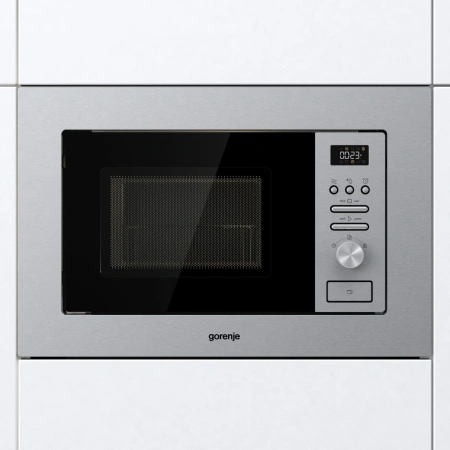 Микроволновая печь Gorenje BMI201AG1X 20л. 800Вт нержавеющая сталь/черный (встраиваемая)