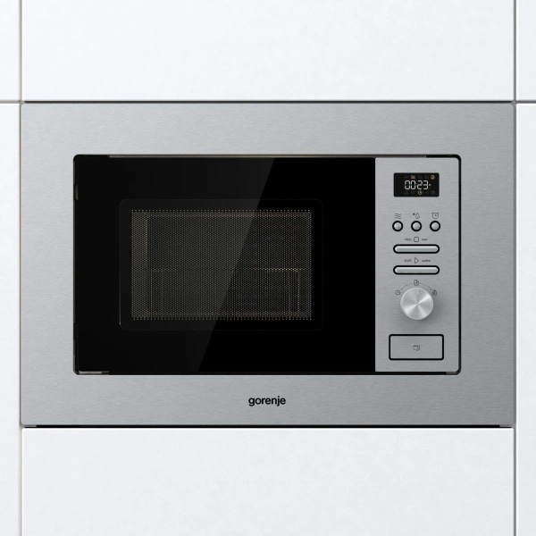 Микроволновая печь Gorenje BMI201AG1X 20л. 800Вт нержавеющая сталь/черный (встраиваемая)