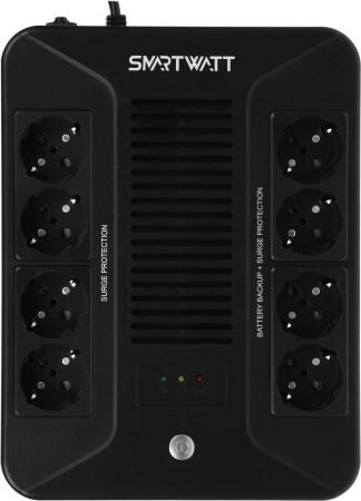 Источник бесперебойного питания Smartwatt SAFE PRO 800 480Вт 800ВА черный