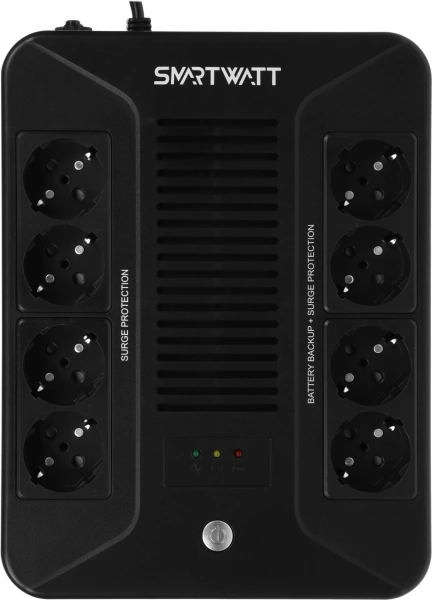 Источник бесперебойного питания Smartwatt SAFE PRO 800 480Вт 800ВА черный