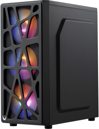 Корпус Formula Mana черный без БП ATX 3x120mm 1xUSB2.0 1xUSB3.0 audio bott PSU