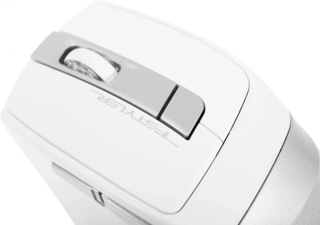 Мышь A4Tech Fstyler FB35 белый/серый оптическая (2000dpi) беспроводная BT/Radio USB для ноутбука (6but)