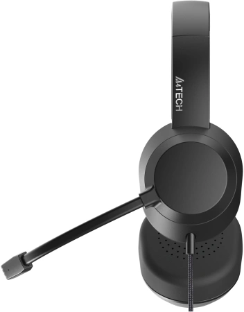 Наушники с микрофоном A4Tech FH150U черный 2м накладные USB (FH150U BLACK)