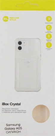 Чехол (клип-кейс) Redline для Samsung Galaxy A05 iBox Crystal прозрачный (УТ000038246)