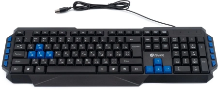 Клавиатура Оклик 750G FROST WAR черный/черный USB Multimedia for gamer