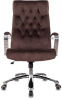 Кресло руководителя Бюрократ T-9928SL Fabric коричневый Italia 6 крестов. металл хром