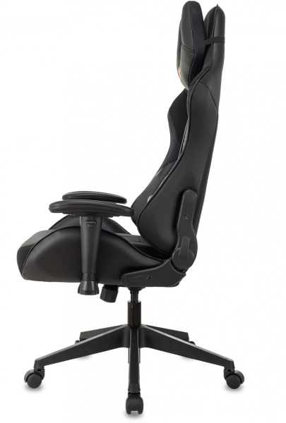 Кресло игровое Zombie VIKING 4 AERO Edition черный текстиль/эко.кожа с подголов. крестов. пластик