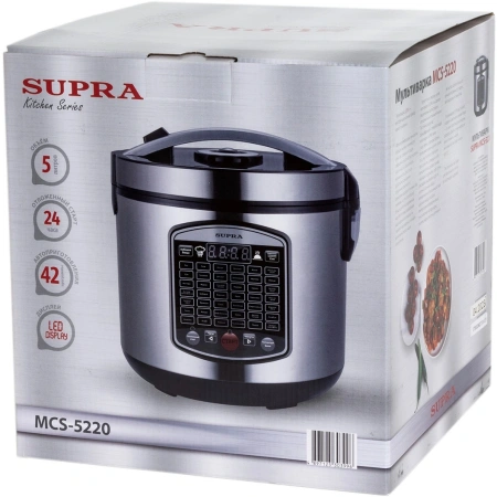 Мультиварка Supra MCS-5220 5л 860Вт серебристый