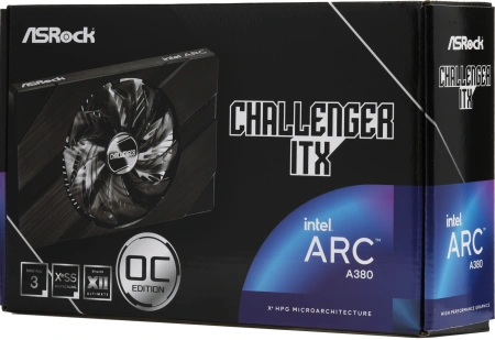 Видеокарта Asrock PCI-E 4.0 A380 CLI 6GO Intel ARC A380 6Gb 64bit GDDR6 2250/15500/HDMIx1/DPx3/HDCP