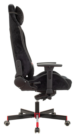 Кресло игровое A4Tech Bloody GC-450 черный текстиль/эко.кожа с подголов. крестов. металл черный