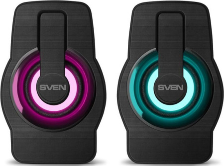 Колонки Sven 255 2.0 черный 6Вт портативные