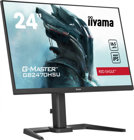 Монитор Iiyama 23.8" GB2470HSU-B5 IPS FHD чер 0.8ms HDMI DP USB M/M HAS 165Hz 250cd In