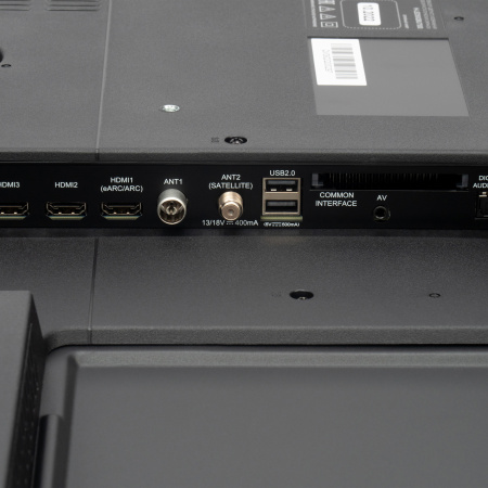 Телевизор QLED Hyundai 50" H-LED50QBU7500 Android TV Frameless черный 4K Ultra HD 60Hz DVB-T DVB-T2 DVB-C DVB-S DVB-S2 USB WiFi Smart TV