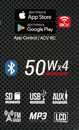 Автомагнитола ACV AVS-912BM 1DIN 4x50Вт